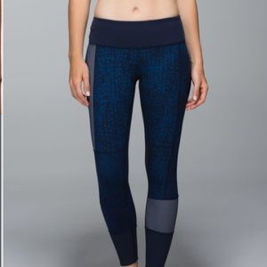 RARE Lululemon Wunder Under Pant (Sashiko)